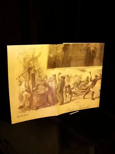 Bartsch, Gustav: Berliner Feuerwehr  - Kolorierte Lithographie in der Kunstbibliothek - aus der Reihe: Berlin Edition -  LAGERRÄUMUNG. 