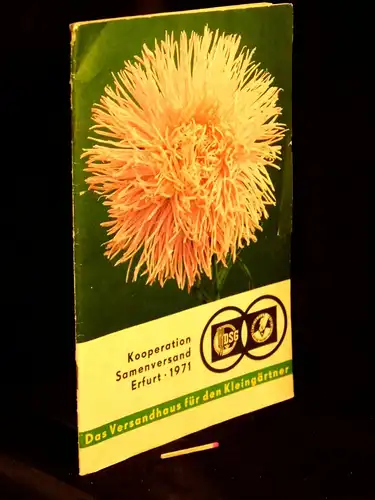 (Katalog): Das Versandhaus für Kleingärtner. Kooperation Samenversand Erfurt. 1971. -  LAGERRÄUMUNG. 