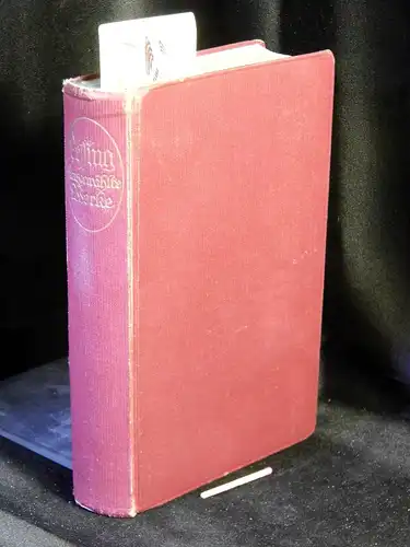 Lessing, G.E. (Gotthold Ephraim): Poetische und dramatische Werke in zwei Bänden (komplett in 1 Buch). 