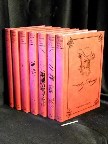 Busch, Wilhelm: Gesamtausgabe Band 1 + 5-10 (7 von 10 Bänden). 