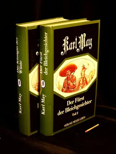 May, Karl: Deutsche Herzen, deutsche Helden 2 + 4 ( von 6) - Die Königin der Wüste + Der Fürst der Bleichgesichter Teil 2. 