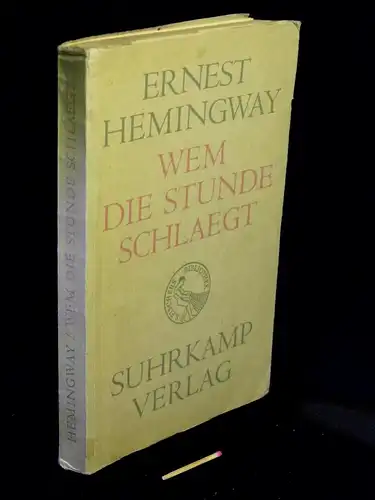Hemingway, Ernest: Wem die Stunde schlägt - Roman - aus der Reihe: S. Fischers Bibliothek -  LAGERRÄUMUNG. 