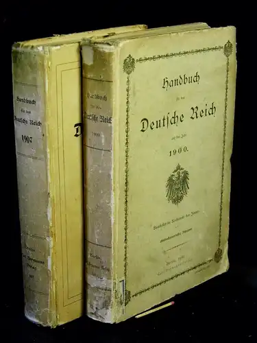 Handbuch für das Deutsche Reich. Fünfundzwanzigster (1900) und Zweiunddreißigster Jahrgang (1907) -  LAGERRÄUMUNG. 