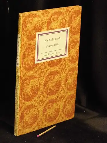 Bröker, Günther (Herausgeber): Koptische Stoffe - 36 farbige Tafeln - aus der Reihe: IB Insel-Bücherei - Band: 860. 