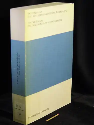 Breuer, Stefan: Sozialgeschichte des Naturrechts - aus der Reihe: Beiträge zur sozialwissenschaftlichen Forschung - Band: 42. 