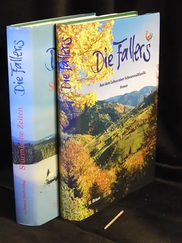 Lang, Roland: Die Fallers - Aus dem Leben einer Schwarzwaldfamilie + Stürmische Zeiten (2 Bücher). 