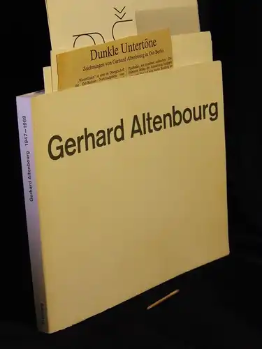 Brusberg, Dieter (Herausgeber): Gerhard Altenbourg; Werk-Verzeichnis 1947-1969 - Ausstellung: Haus am Waldsee, Berlin 20.9.-2.11.1969; Staatliche Kunsthalle, Baden-Baden; Galrie Brusberg, Hannover 8.3.-12.4.1970; Städtische Kunsthalle Düsseldorf. 