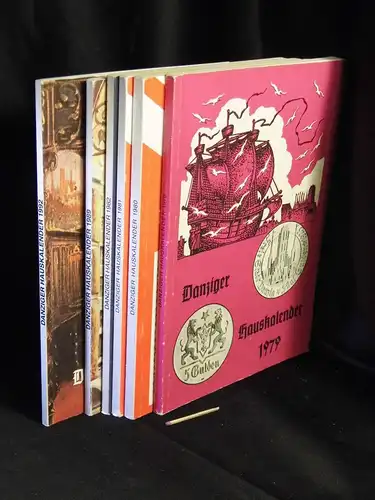 Rosenberg, Siegfried (Herausgeber): Danziger Hauskalender 1979-82, 1989, 1992 (6x Broschüren) -  LAGERRÄUMUNG. 
