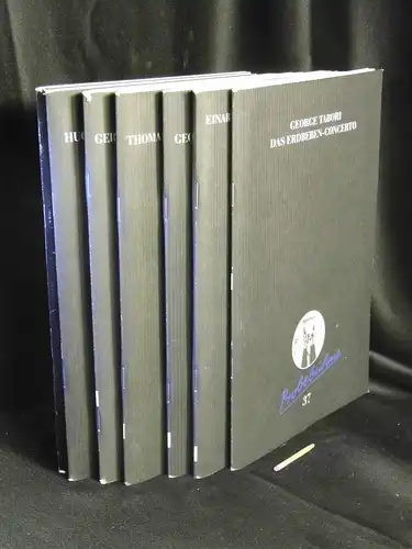 Berliner Ensemble: Berliner Ensemble Programmheft (7 Bände)   37: George Tabori: Das Erdbeben Concerto + 41: Einar Schleef: Gertrud. Ein Totenfest   Uraufführung.. 