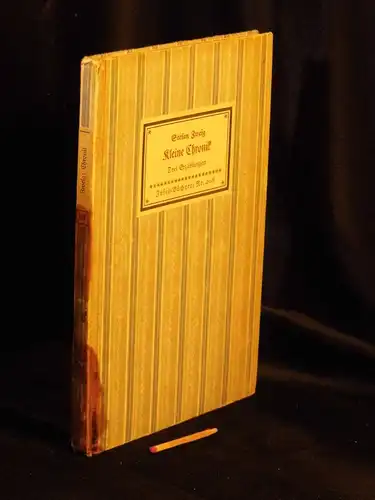 Zweig, Stefan: Kleine Chronik - Drei Erzählungen - aus der Reihe: IB Insel-Bücherei - Band: 408 [1 B] LAGERRÄUMUNG. 