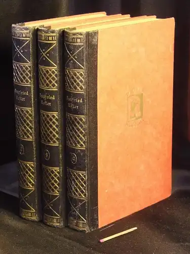 Keller, Gottfried: Ausgewählte Werke zweiter bis vierter Band (von 4) - aus der Reihe: Diovis Klassiker -  LAGERRÄUMUNG. 