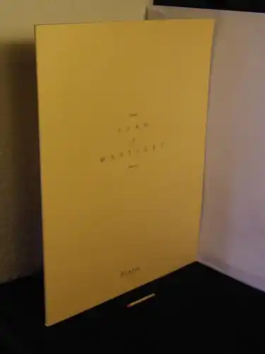 Calvo Serraller, Francisco (Text): Juan Martinez - because of America recent work -  LAGERRÄUMUNG. 