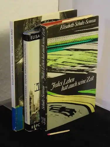 Schulz-Semrau, Elisabeth: (Werke) Jedes Leben hat auch seine Zeit - Erzählungen + Suche nach Karalautschi - Report einer Kindheit + Liane und ihr Baby (3 Bücher) -  LAGERRÄUMUNG. 