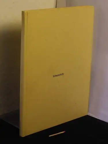 Schlesinger, Gil: Schwarzlicht - Malerei und Grafik - mit einem Text von Wolfgang Hilbig - Ausstellung vom 22. Juni bis 31. August 2001 in der Galerie des Kunstverein Herzattacke e.V. -  LAGERRÄUMUNG. 