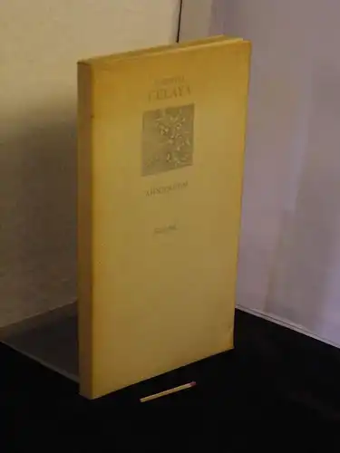 Celaya, Gabriel: Ahnungen - Gedichte - aus der Reihe: Lyrik international (Weiße Reihe) -  LAGERRÄUMUNG. 