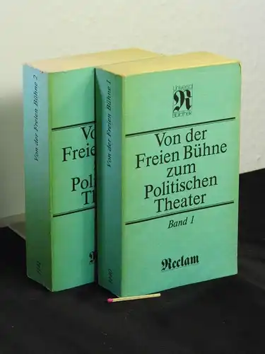 Fetting, Hugo (Herausgeber): Von der Freien Bühne zum Politischen Theater - Band 1 + 2 (2 Bände komplett) - Drama und Theater im Spiegel der Kritik - aus der Reihe: Reclams Universal-Bibliothek - Band: 1140 + 1141. 