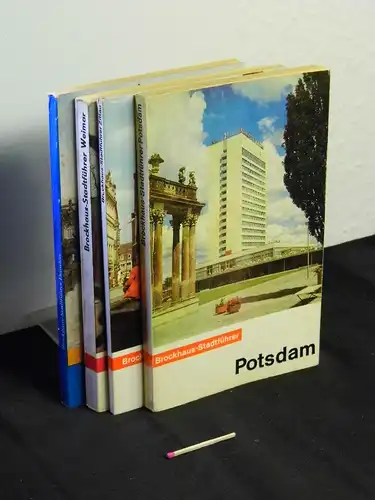 (Brockhaus): (Sammlung) Brockhaus-Stadtführer (4 Bände) - Hans-Joachim Giersberg / Hartmut Knitter: Potsdam + Siegfried Schlegel: Zittau + Fritz Kühnlenz: Weimar + Herbert Wotte / Siegfried Hoyer: Dresden. 