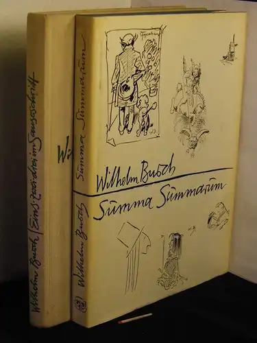 Busch, Wilhelm: Eins-zwei-drei im Sauseschritt + Summa Summarum (2 Bände) -  LAGERRÄUMUNG. 