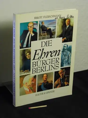 Fleischmann, Birgit: Die Ehrenbürger Berlins. 
