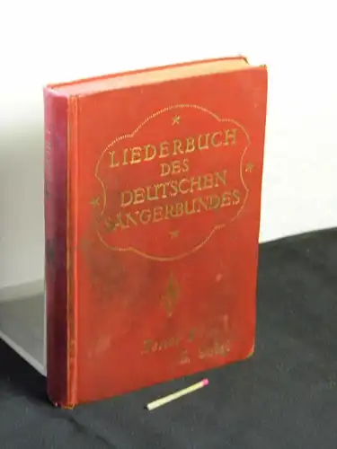 (Deutscher Sängerbund): Liederbuch des Deutschen Sängerbundes - Band I-IV - Tenor I. 