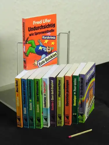 (Sammlung MINI) Eule Quickies. Nr. 002, 003, 004, 005, 007, 008, 009, 011, 014, 015, 016, 018  (12 Minibücher) -  LAGERRÄUMUNG. 