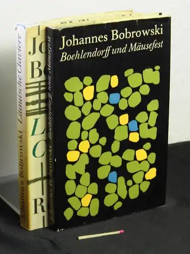 Bobrowski, Johannes: (Werke) Boehlendorff und Mäusefest + Litauische Claviere + Im Windgesträuch - Gedichte aus dem Nachlaß (3 Bücher). 