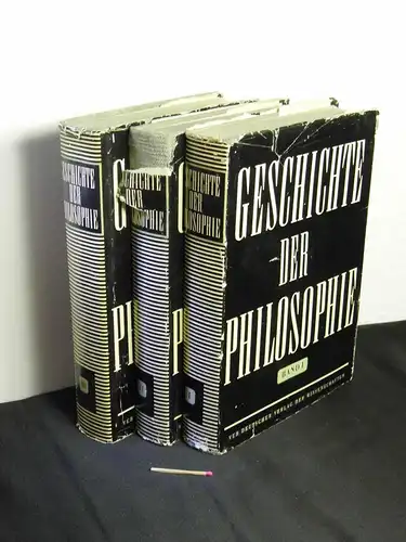 Akademie der Wissenschaften der UdSSR (Herausgeber): Geschichte der Philosophie - Bände 1-3 (von 6) -  LAGERRÄUMUNG. 