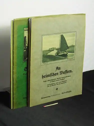 (Sammlung) Kupfertiefdrucke Heimatverlag M. Hiemesch & Co. Berlin-Steglitz (6 Hefte) - aus der Reihe: Streifzüge durch die Natur + Wanderungen durch die heimische Kunst. 