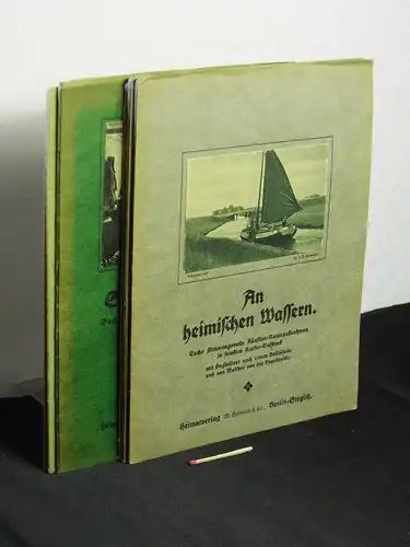 (Sammlung) Kupfertiefdrucke Heimatverlag M. Hiemesch & Co. Berlin-Steglitz (6 Hefte) - aus der Reihe: Streifzüge durch die Natur + Wanderungen durch die heimische Kunst -  LAGERRÄUMUNG. 