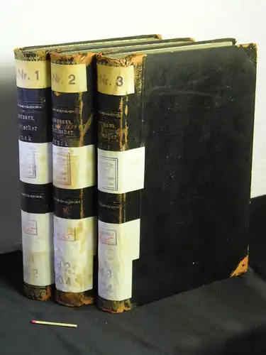 Hamburger, Hartog Jakob: Osmotischer Druck und Ionenlehre in den medicinischen Wissenschaften zugleich Lehrbuch physikalisch-chemischer Methoden - Band I-III (komplett) - Bände 1 bis 3 (vollständig) -  LAGERRÄUMUNG. 