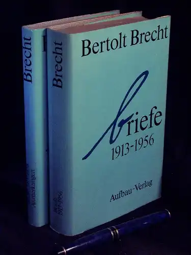 Brecht, Bertolt: Briefe 1913-1956 Band 1 + 2 (komplett) - Band 1: Texte - Band 2: Anmerkungen -  LAGERRÄUMUNG. 