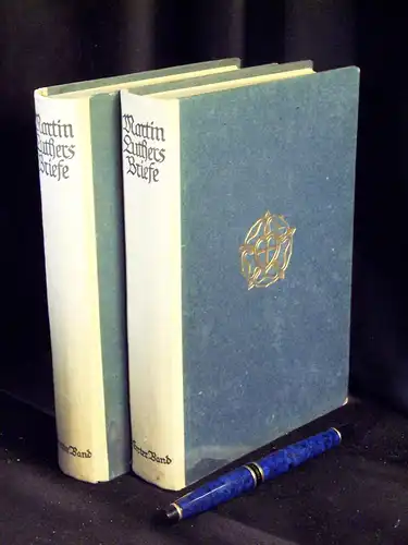 Luther, Martin: Martin Luthers Briefe - Erster + zweiter Band - 1. Band: 1507-1524, 2. Band: 1524-1546 -  LAGERRÄUMUNG. 