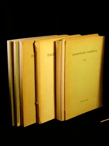 (Sammlung) Fremdsprachige Fachtexte für den Nachwuchs an wissenschaftlichen Bibliotheken. Hefte 1-3, 5-6 (7 Broschüren) -  LAGERRÄUMUNG. 