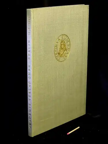 Akademieverlag (Herausgeber): Akademie-Verlag GmbHBerlin 1946-1956. 