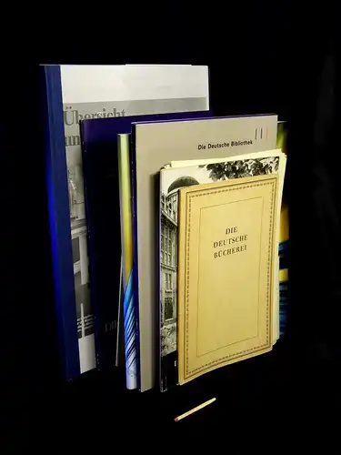 (Sammlung) Deutsche Bücherei - Deutsche Bibliothek (9 Broschüren) + Neue Mitteilungen aus der Deutschen Bücherei. Nr. 1-12, 15-20, 25. 