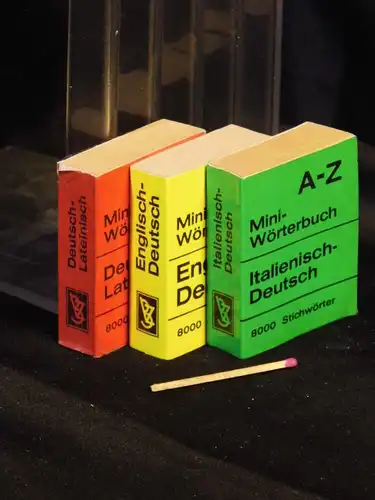 (Sammlung MINI) Mini-Wörterbuch (3 Minibände) - jeweils: A - Z : 8000 Stichwörter. 