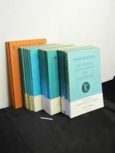 Lang, Lothar (Herausgeber) sowie Carsten Wurm: Marginalien. Nr. 87 + 89 + 97-102 + 104-112 + 114 + 115 + 117 + 199 + 200 (22 Hefte) - Zeitschrift für Buchkunst und Bibliophilie. 