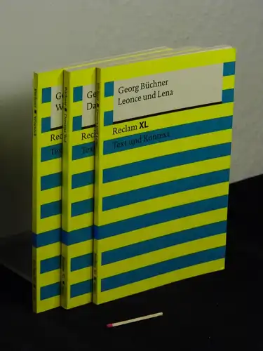 Büchner, Georg: Reclam XL - Text und Kontext: Woyzeck + Dantons Tod - Ein Drama + Leonce und Lena (3 Bücher). 