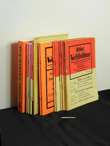 Reinhardt, Helmut (Herausgeber): Die Weltbühne - Wochenschrift für Politik, Kunst und Wirtschaft - 67. bis 88. Jahrgang - 1972 bis 1993 (komplett bis Einstellung). 