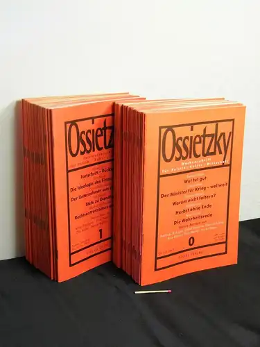 Gössner, Rolf sowie Arno Klönne, Otto Köhler, Reinhard Kühnl, Eckart Spoo (Herausgeber): Ossietzky - Zwei-Wochenschrift für Politik / Kultur / Wirtschaft - Heft 0 - 1997 + 1998 Heft 1-25 komplett + 1999 Heft 1-25 komplett (51 Ausgaben). 