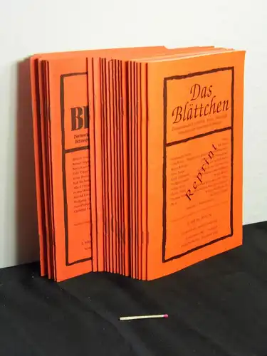 Freundeskreis des Blättchens (Herausgeber): Das Blättchen - Zweiwochenschrift für Politik, Kunst und Wirtschaft - 1997 Probeheft + 1998 1-25 (26 Ausgaben). 