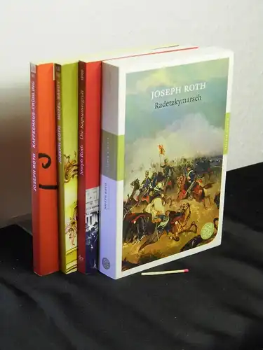 Roth, Joseph: (Werke-Sammlung) Radetzkymarsch - Roman + Die Kapuzinergruft + Hotel Savoy + Kaffeehaus-Frühling - Ein Wien-Lesebuch (4 Bücher). 