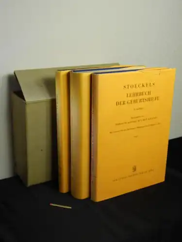 Kraatz, Helmut (Herausgeber): Stockels Lehrbuch der Geburtshilfe - Teil I-III (komplett) - mit insgesamt 613 zum Teil farbigen Abbildungen und 55 Tabellen im Text. 