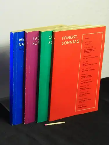 Pfeiffer, Ernst (Herausgeber): (Sammlung Liturgie) Der 1. Adventssonntag + Weihnachten + Ostersonntag + Pfingstsonntag -  LAGERRÄUMUNG. 