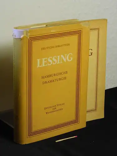 Lessing, Gotthold Ephraim: Hamburgische Dramaturgie - aus der Reihe: Deutsche Bibliothek. 
