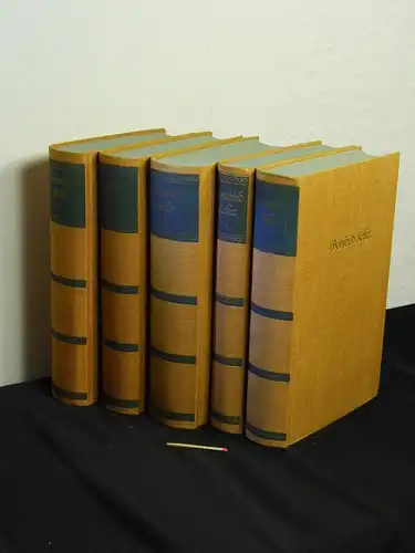 Keller, Gottfried: Sämtliche Werke in acht Bänden - Bände 1-3, 7-8 (von 8). 