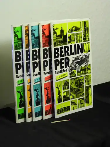 Senator für Bau- und Wohnungswesen (Herausgeber): Berlin per Bus, Rundfahrt 1-5 (5 Hefte). 
