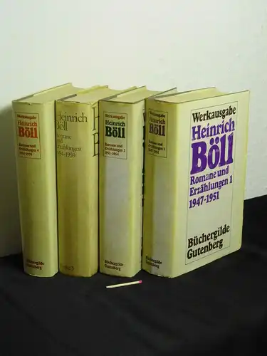 Böll, Heinrich: (Werke) Romane und Erzählungen 1-4 (von 5) - 1947-1951 + 1951-1954 + 1954-1959 + 1961-1970. 