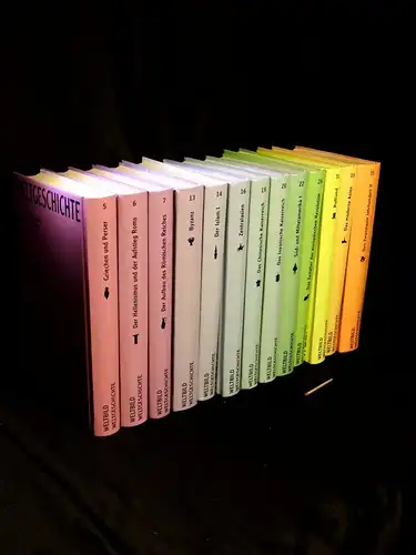 (Sammlung) Weltbild Weltgeschichte. Band 5-7, 13-14, 16, 19-20, 22, 31, 33, 35 (12 Bände)  -  LAGERRÄUMUNG. 