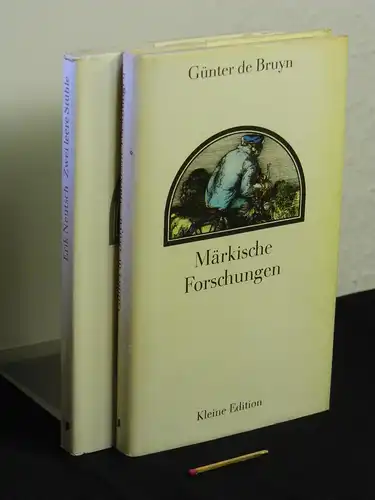 (Sammlung) Kleine Edition (6 Bücher) Mitteldeutscher Verlag DDR - Günter de Bruyn: Märkische Forschungen + Erik Neutsch: Zwei leere Stühle + Diego Vuíga: Ankläger des...